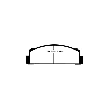 EBC DP2116 Abarth Fiat Lancia Seat Greenstuff Front Brake Pads - Bendix Caliper 2 | ML Performance UK Car Parts