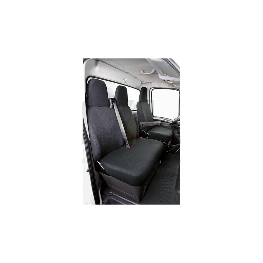 WALSER 10499 Car seat cover for IVECO Daily IV Minibus Grey, Polyester, Front