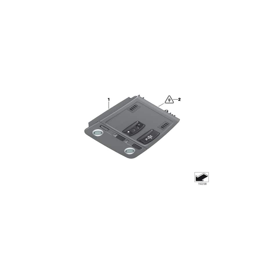 Genuine BMW 61319225944 E71 E70 E72 Switch Unit Roof GREIGE (Inc. X5)