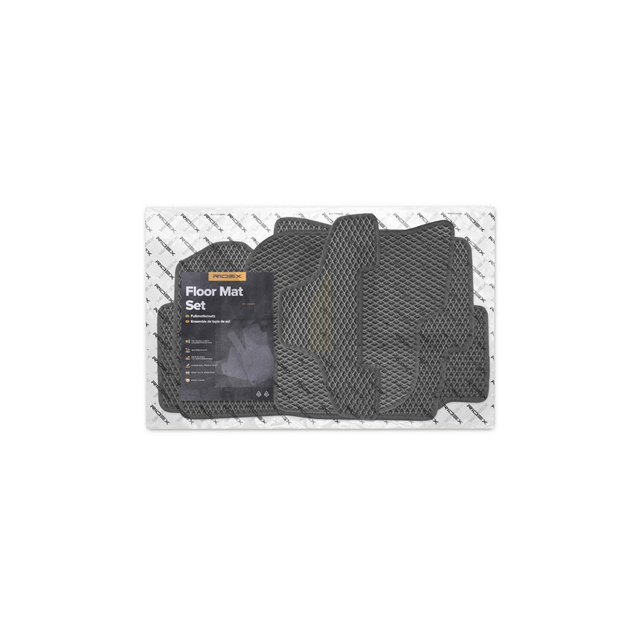 RIDEX 215A0988 Floor mat set for SEAT Leon II Hatchback (1P1) EVA foam, Quantity: 5, Black