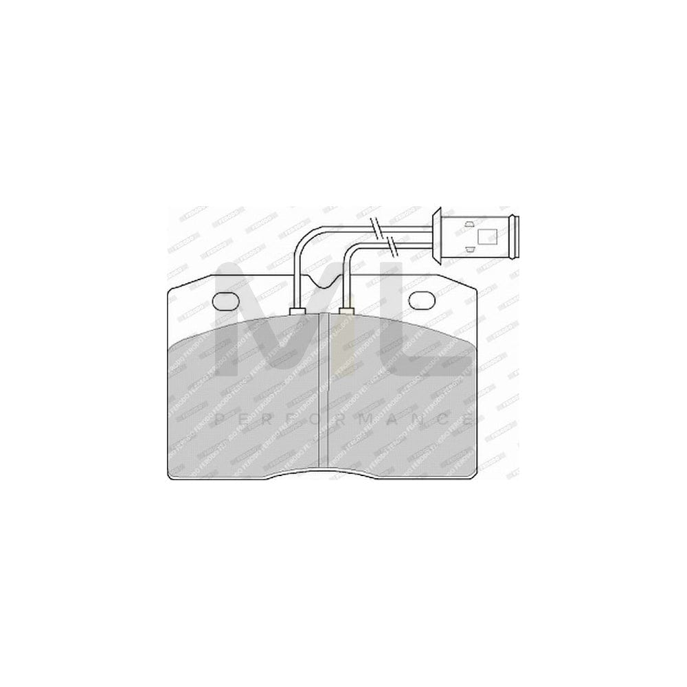 Ferodo Premier Eco Friction FVR511 Brake Pad Set Incl. Wear Warning Contact, Without Accessories