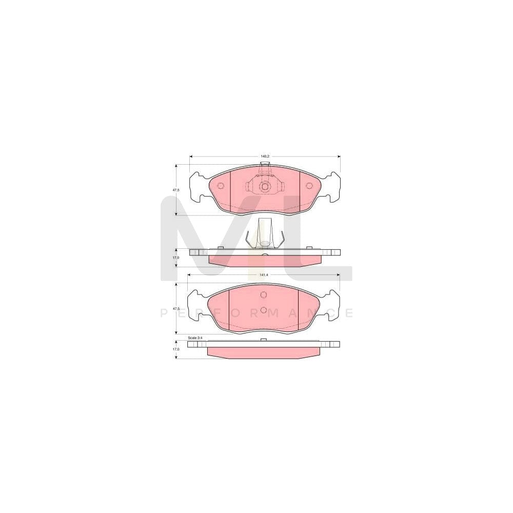 TRW Gdb1278 Brake Pad Set