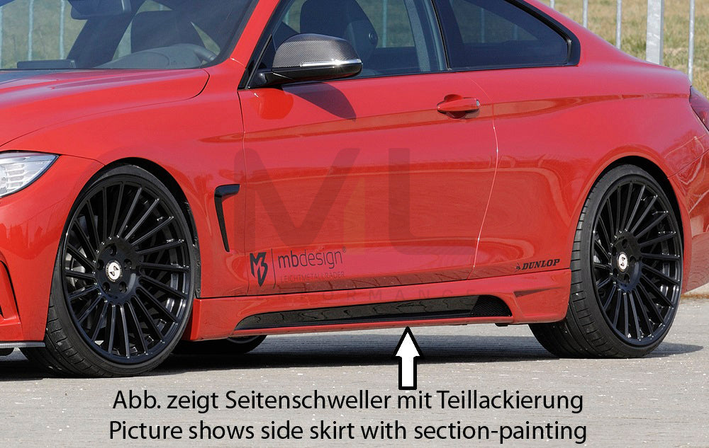 Rieger 00099244 BMW 4 Series F32 F33 Side Skirt 1 | ML Performance UK Car Parts