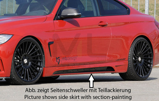 Rieger 00099244 BMW 4 Series F32 F33 Side Skirt 1 | ML Performance UK Car Parts