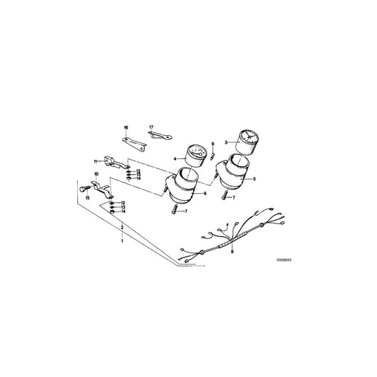 Genuine BMW 61121243707 Wiring Additional Instruments (Inc. R45, R65 & R45T)
