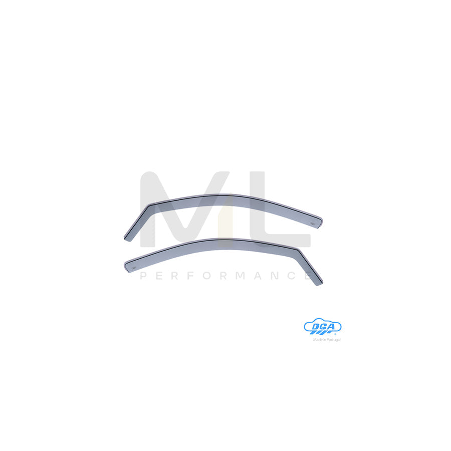 DGA 16038 Wind deflectors for MITSUBISHI Outlander III Off-Road (GG, GF) Arrow direction, Front, inner