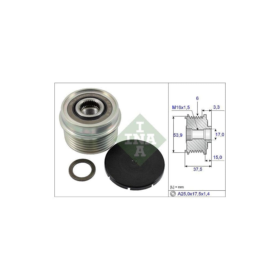 Ina 535 0223 10 Alternator Freewheel Clutch For Ford Transit