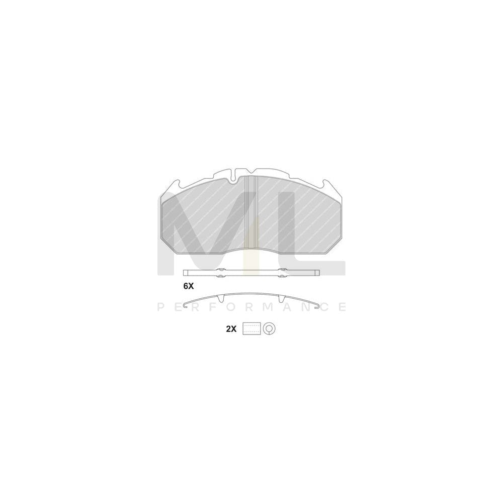 Ferodo Premier FCV1579BFE Brake Pad Set Prepared for Wear Indicator, With Accessories