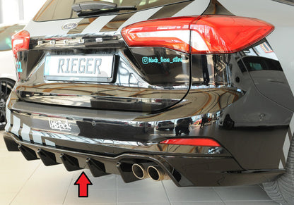 Rieger 00088236 Ford DEH Focus 4 Rear Diffuser (Inc. Focus 4 ST) 7 | ML Performance UK Car Parts