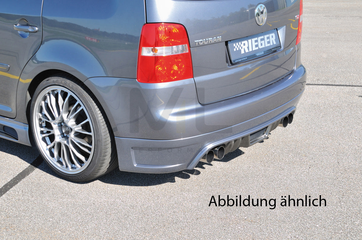 Rieger 00099789 VW 1T Touran Rear Diffuser 4 | ML Performance UK Car Parts