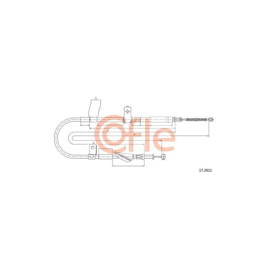 Cofle 17.2611 Hand Brake Cable