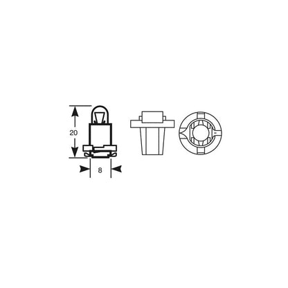 RING R86021002 12V 1.8W EBSR (Blue Base )Panel (10 units)