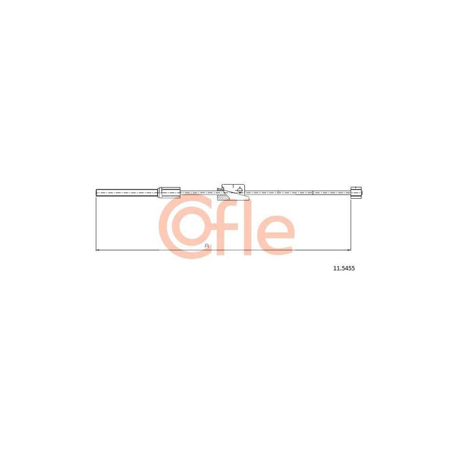 Cofle 92.11.5455 Hand Brake Cable for Ford Ka Hatchback (Rb)