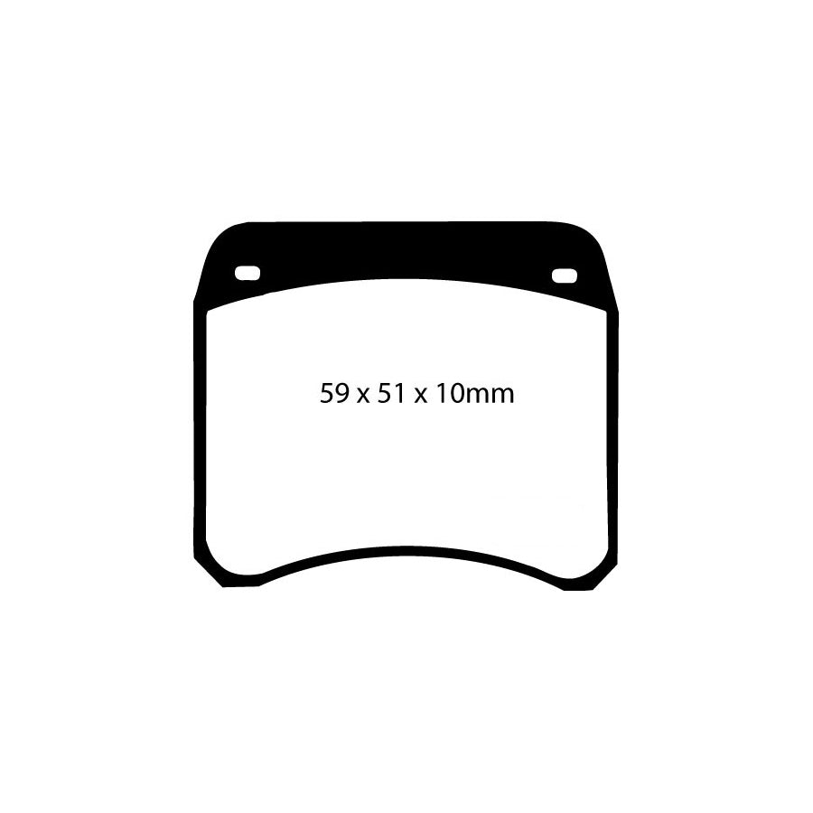 EBC DP2128 Austin Morris Riley Wolseley Greenstuff Front Brake Pads 2 | ML Performance UK Car Parts
