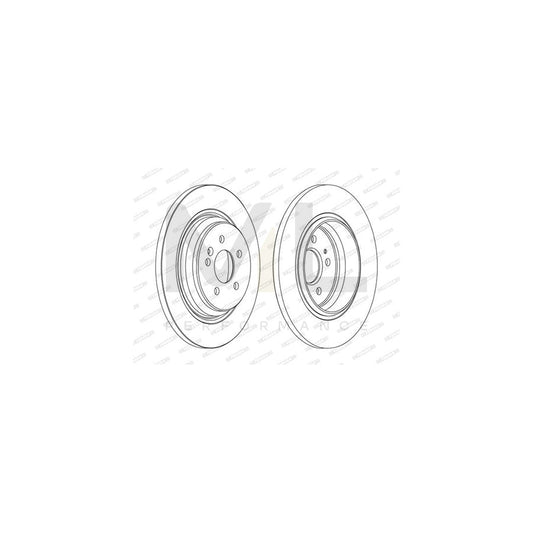 Ferodo Premier DDF1099C Brake Disc Suitable for Mercedes-Benz Ml-Class (W163) Solid, Coated, With Bolts/Screws  - Pair