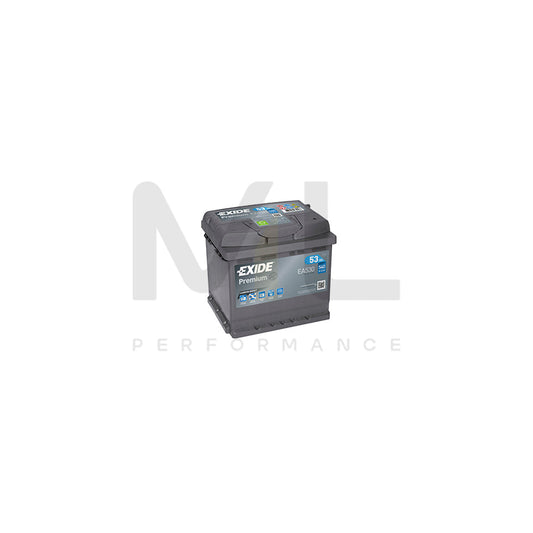 Exide Premium 012 Car Battery (53Ah) - 5 Year Guarantee | ML Performance UK Car Parts