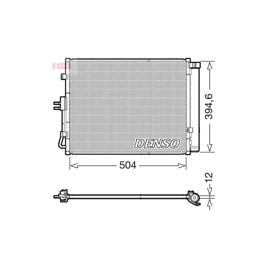 DENSO DCN43005 Air Conditioning Condenser for KIA Soul I (Am)