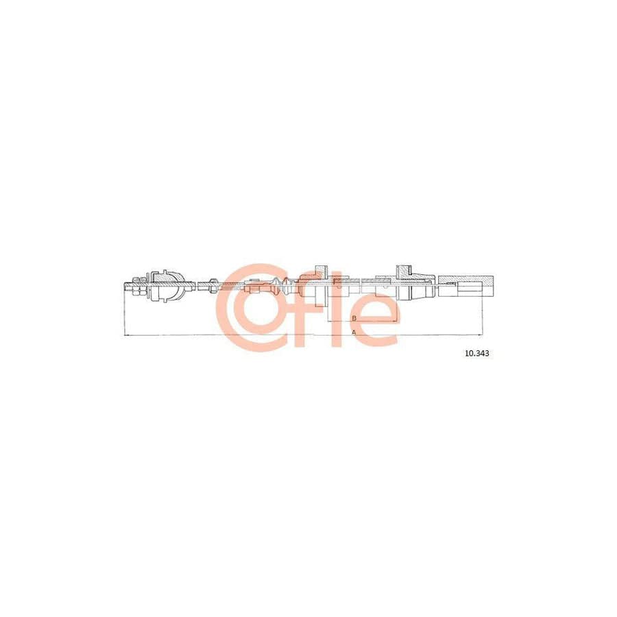 Cofle 92.10.343 Clutch Cable for VW Polo