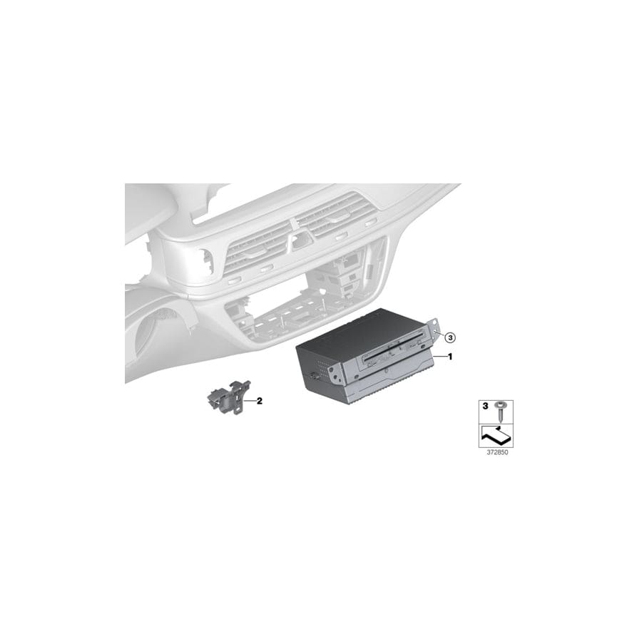 Genuine BMW 65129855885 G11 G12 Head Unit High 3 US (Inc. 750iX, 745eX & 745LeX)