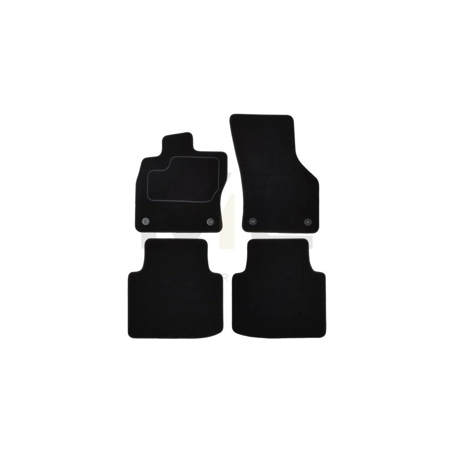 MAMMOOTH A041 SKO114 PRM 01 Floor mat set for SKODA SUPERB Textile, Front and Rear, Quantity: 4, Black