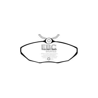 EBC PD06KR212 Jaguar Greenstuff Rear Brake Pad & USR Disc Kit - Girling/TRW Caliper (Inc. S-Type, XJ6, XJ8) 2 | ML Performance UK Car Parts