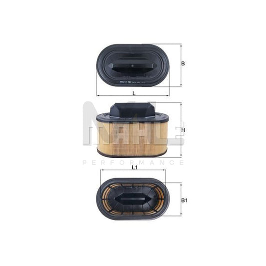 MAHLE ORIGINAL LX 2966 Air Filter Filter Insert