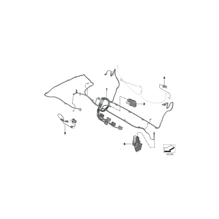 Genuine BMW 54347458266 I15 Antrieb Heckscheibe (Inc. i8)