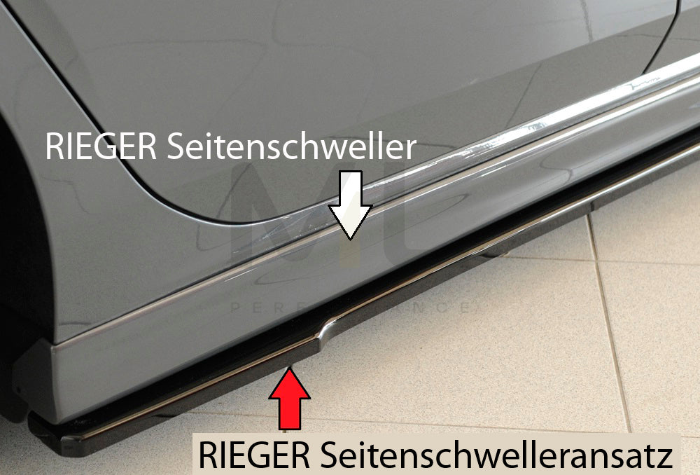 Rieger 00088212 SEAT, VW 5F Leon & Mk7 Mk8 Golf Side Skirt Splitter (Inc. Leon Cupra/FR & Mk7 Mk8 Golf GTD/GTE/GTI/R) 3 | ML Performance UK Car Parts