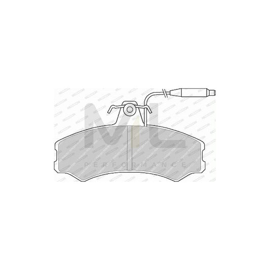 Ferodo Premier Eco Friction FVR287 Brake Pad Set Incl. Wear Warning Contact, With Brake Caliper Screws, With Accessories