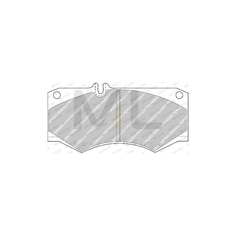 Ferodo Premier FVR239 Brake Pad Set Prepared for Wear Indicator, Without Accessories
