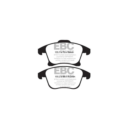 EBC PD40K2373 Ford Mondeo Ultimax Pad & Plain Disc Kit - ATE Caliper 2 | ML Performance UK Car Parts