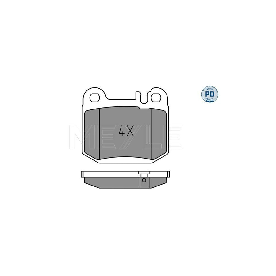 Meyle 025 231 5715/Pd Brake Pad Set Suitable For Mercedes-Benz Ml-Class (W163)