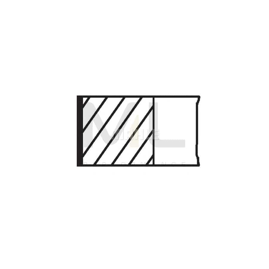 MAHLE ORIGINAL 029 93 V0 Piston Ring Kit Cyl.Bore: 75,01mm | ML Performance Car Parts