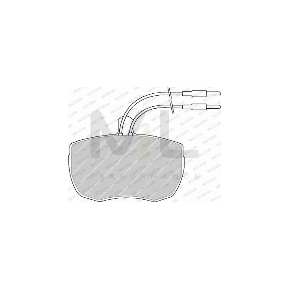 Ferodo Premier FVR839 Brake Pad Set Incl. Wear Warning Contact