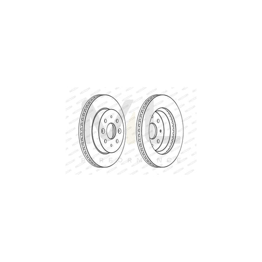 Ferodo Premier DDF1542 Brake Disc for Kia Rio Vented, With Bolts/Screws  - Pair