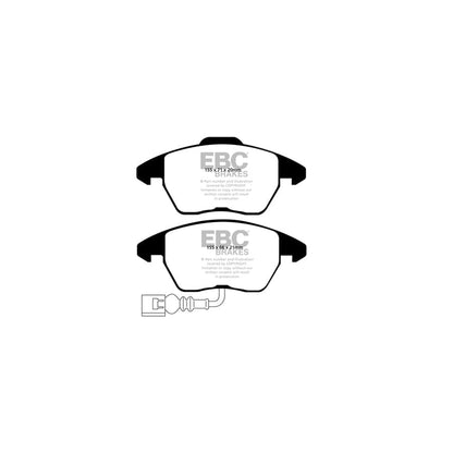 EBC PD11KF782 Seat Ibiza (6P) Greenstuff Front Brake Pad & GD Disc Kit - Girling/TRW Caliper 2 | ML Performance UK Car Parts