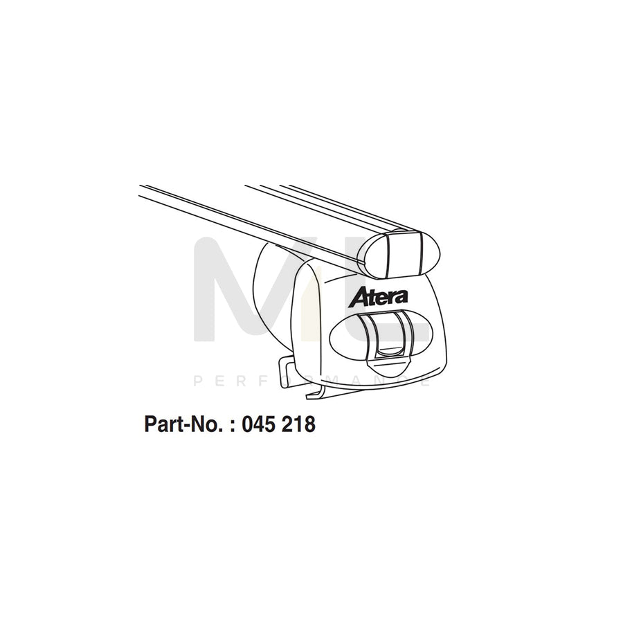 Atera Signo 045218 Roof bars for Opel Insignia for closed roof rails, 122 cm, 100 kg, Aluminium