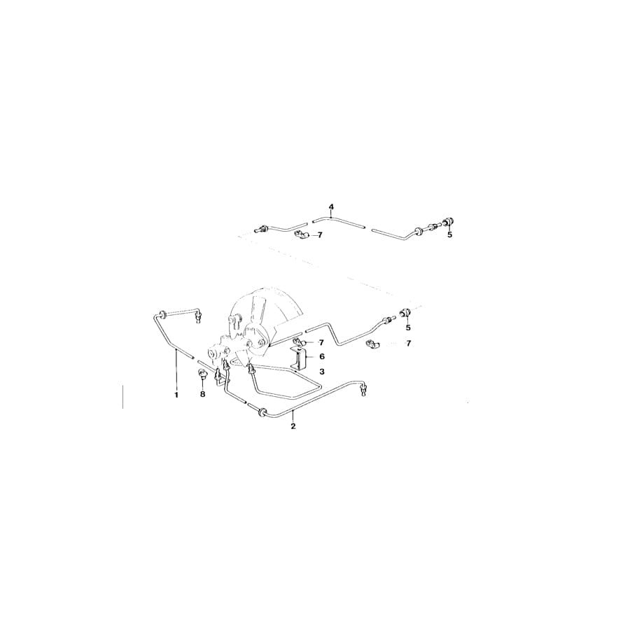 Genuine BMW 34322160572 E26 Pipe (Inc. M1)