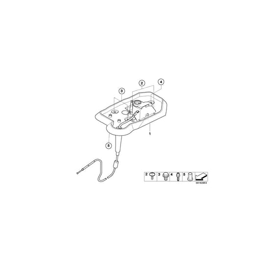 Genuine BMW 24507589211 E60 E61 Emergency Release (Inc. 528xi & 535xi)