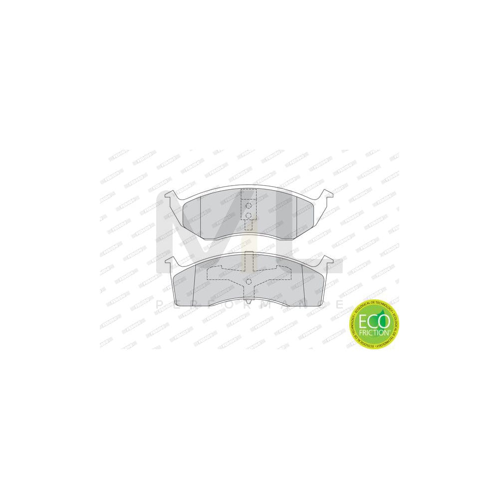 Ferodo Premier Eco Friction FDB1098 Brake Pad Set Not Prepared for Wear Indicator, With Piston Clip, Without Accessories