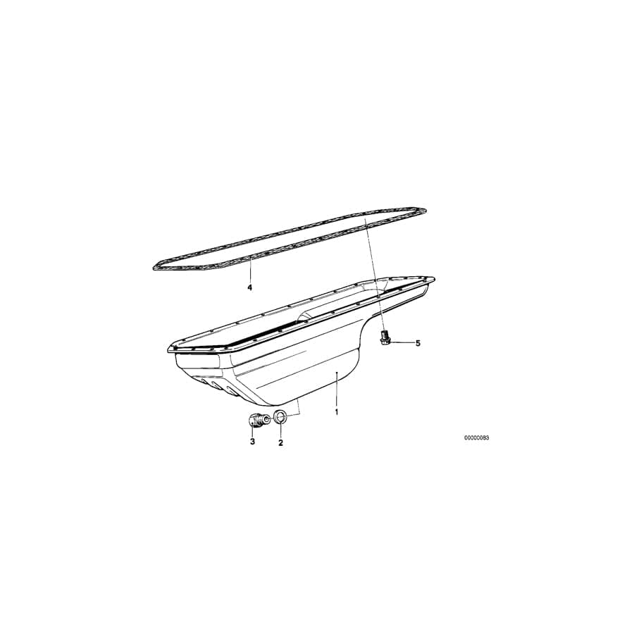 Genuine BMW 11131278927 E12 E28 E21 Oil Pan (Inc. 320, 520 & 525e)