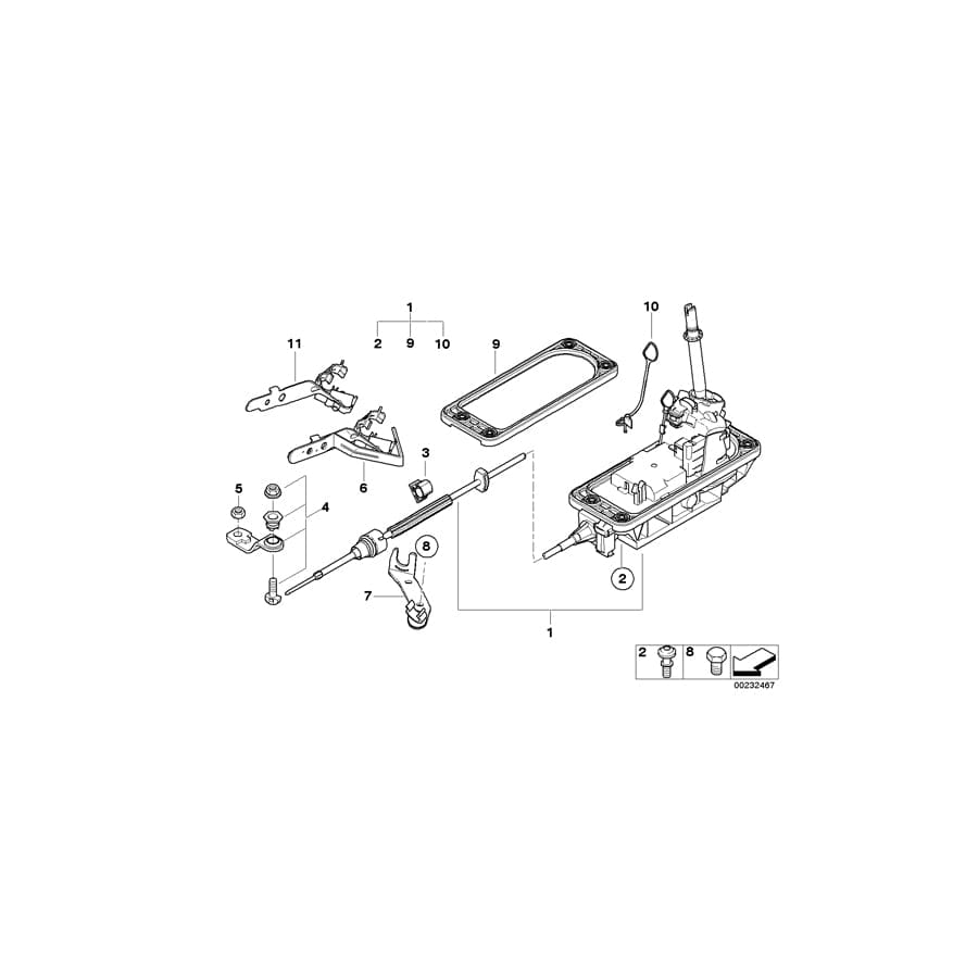 Genuine BMW Mini 24507571927 R56 Selector Lever Chrome-free CR(VI) (Inc. Coop.S JCW, Cooper SD ALL4 & Cooper SD)