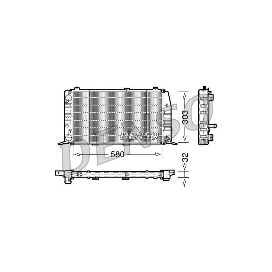 DENSO DRM02010 Engine Radiator