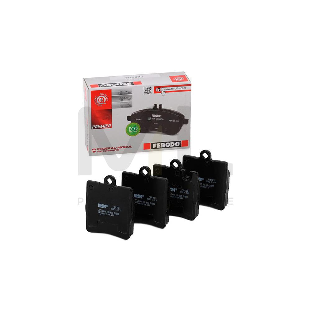 Ferodo Premier Eco Friction FDB1322 Brake Pad Set Prepared for Wear Indicator, Without Accessories