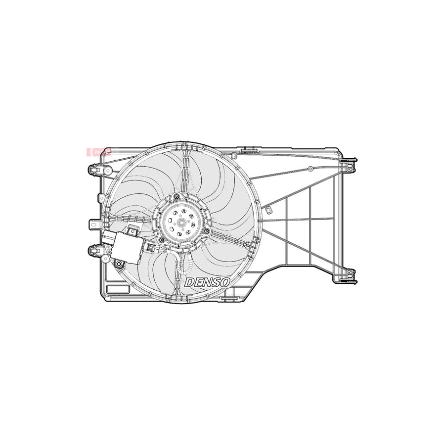 DENSO DER20001 Fan, Radiator for Opel Corsa E Hatchback (X15)