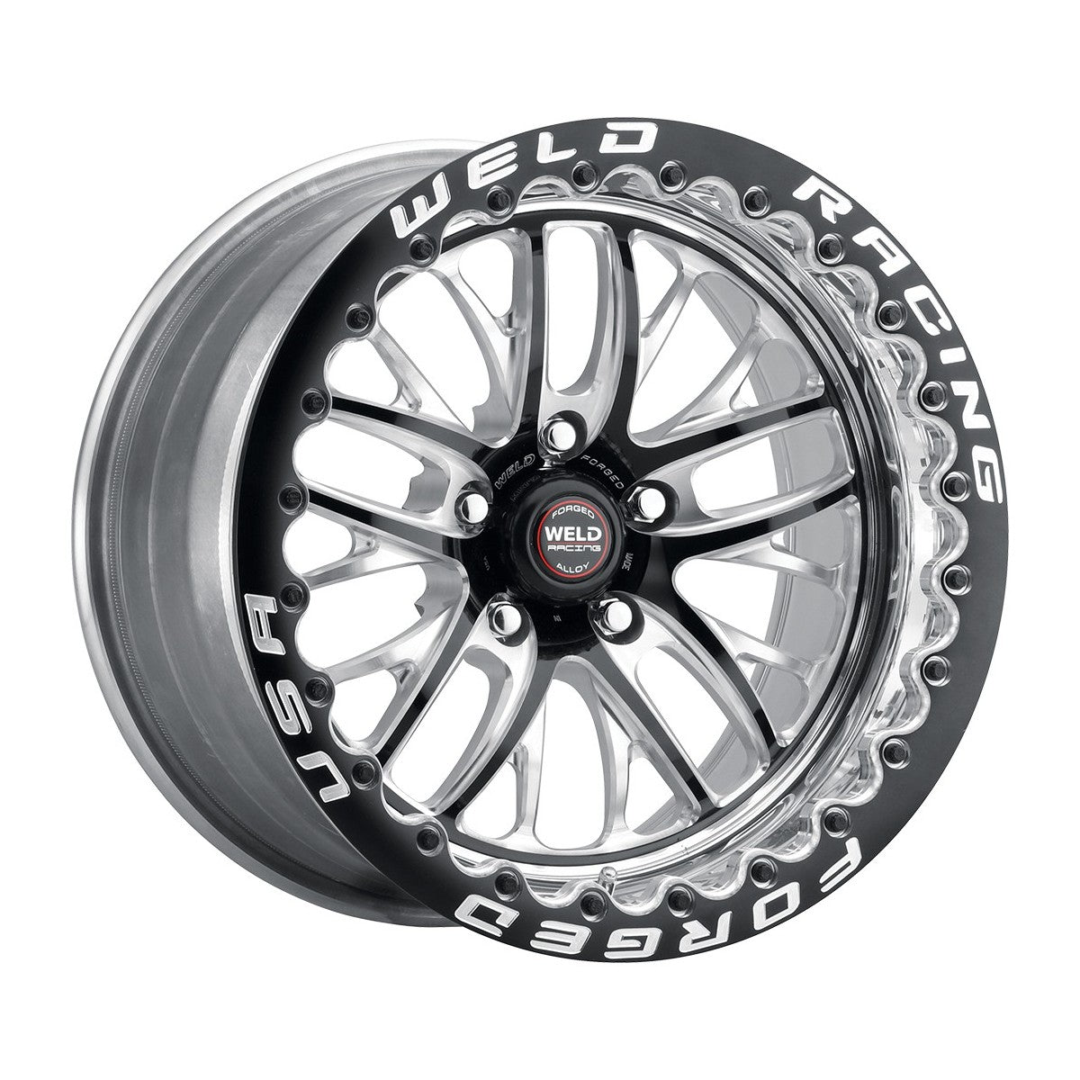 Weld 82HB7100C72F S82 Beadlock Wheel 17x10 5x5 ET43 BS7.2 Black (High Pad) For Rear JEEP TRACKHAWK 2018 - Present