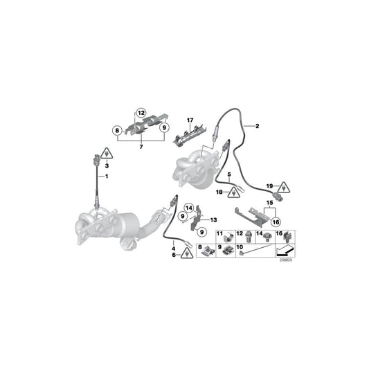 Genuine BMW 11787607776 F25 Clip Retainer (Inc. X3 28iX)