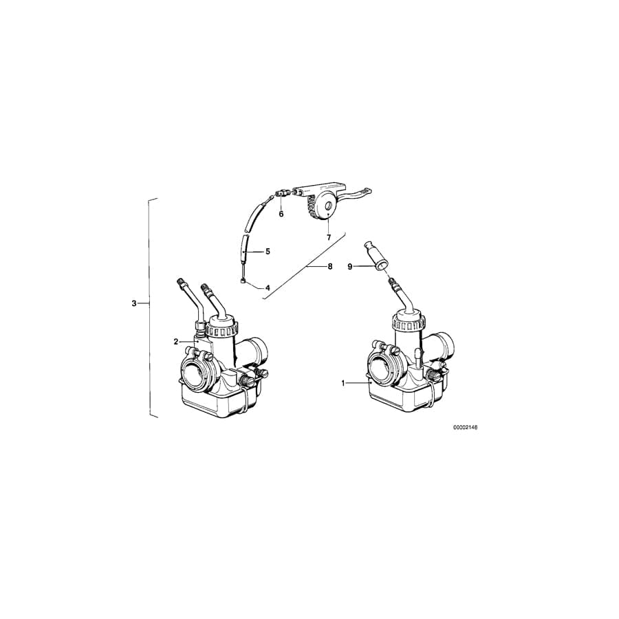 Genuine BMW 13111259265 Carburettor Left 1/26/123 (Inc. R60/6, R 75 & R50/5)