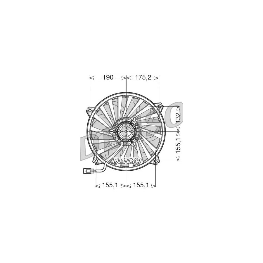 DENSO DER07005 Fan, Radiator