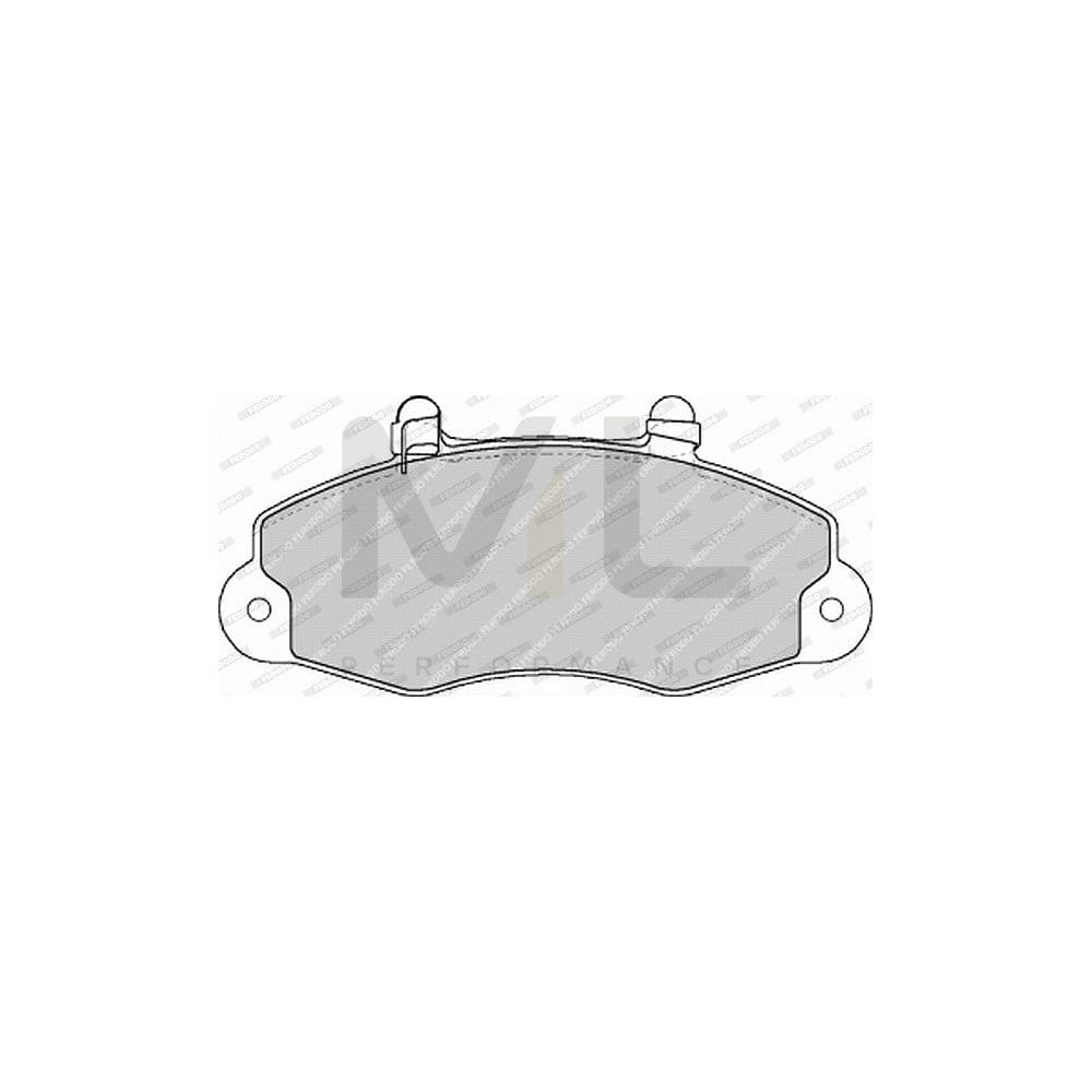 Ferodo Premier Eco Friction FVR1338 Brake Pad Set for Ford Transit Not Prepared for Wear Indicator, With Accessories